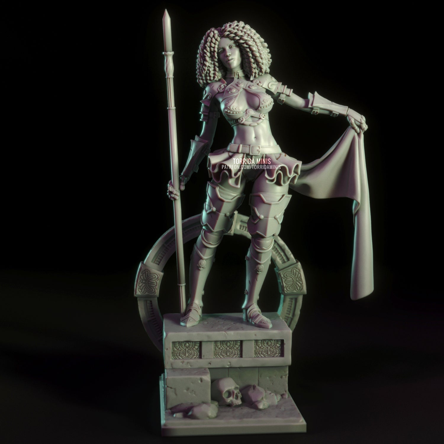 Iza The Knight - Torrida Minis - Dark Forge Arts