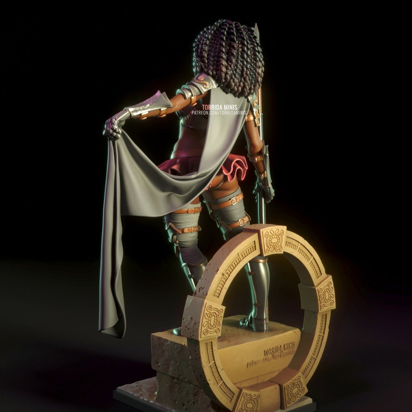 Iza The Knight - Torrida Minis - Dark Forge Arts