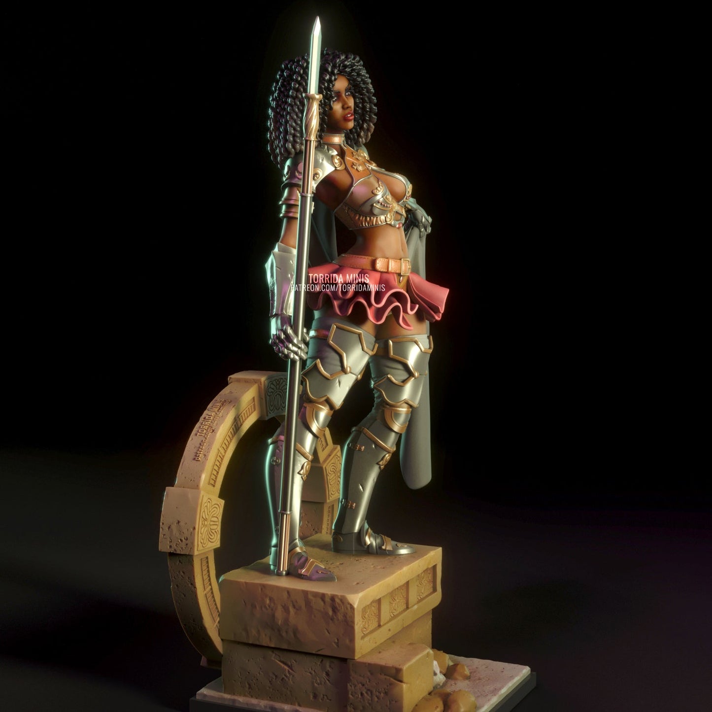 Iza The Knight - Torrida Minis - Dark Forge Arts