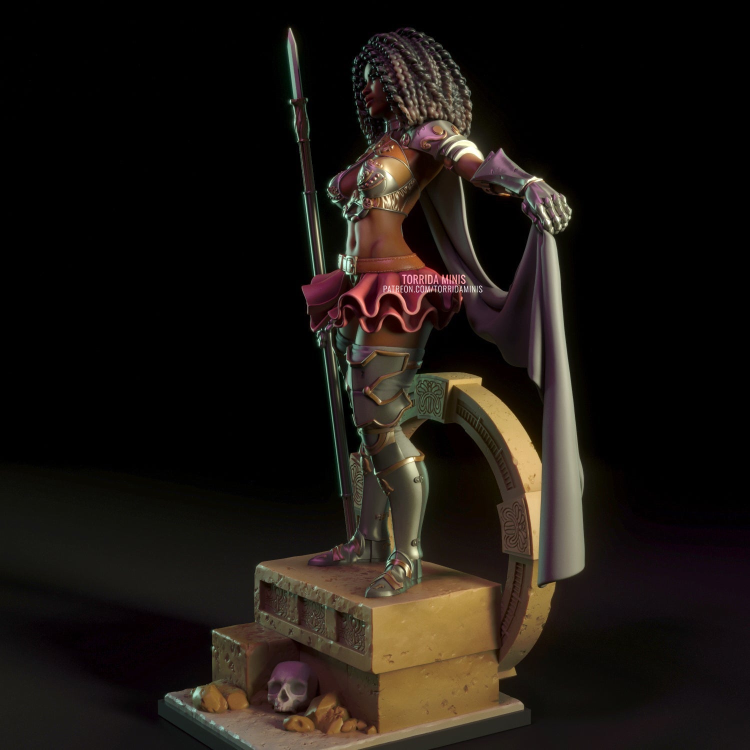 Iza The Knight - Torrida Minis - Dark Forge Arts