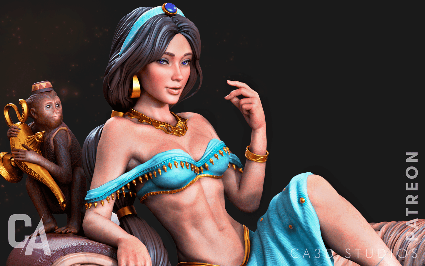 Jasmine - CA 3D Studios - Dark Forge Arts