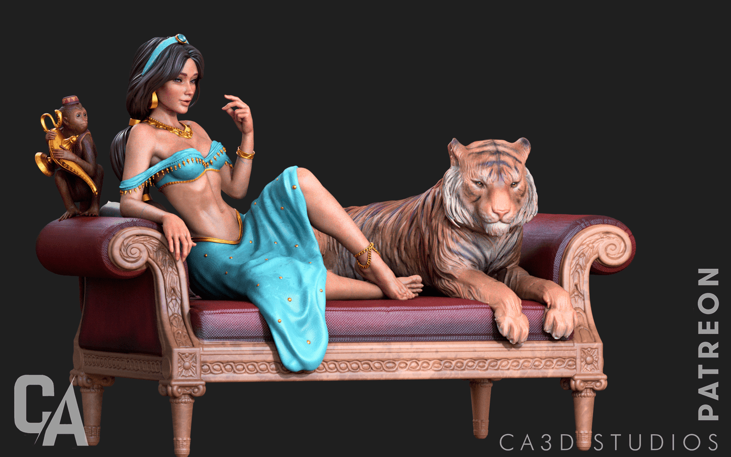Jasmine - CA 3D Studios - Dark Forge Arts
