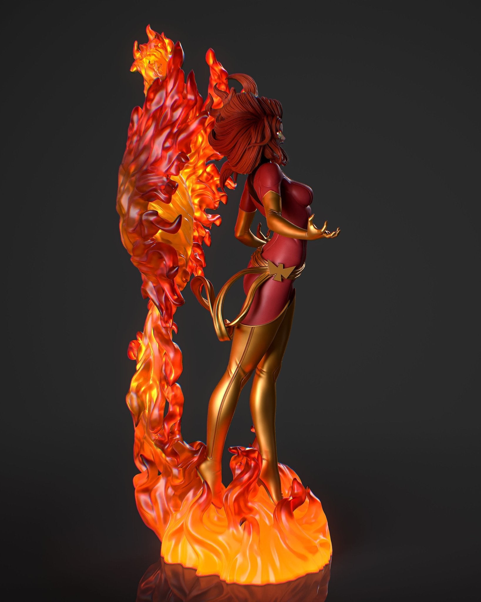 Jean Grey Phoenix - CA 3D Studios - Dark Forge Arts