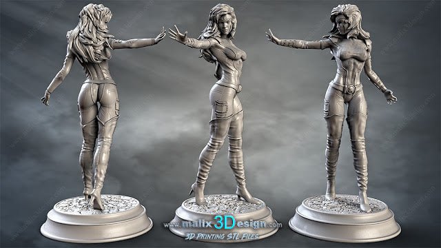 Jean Grey - Sanix3D - Dark Forge Arts