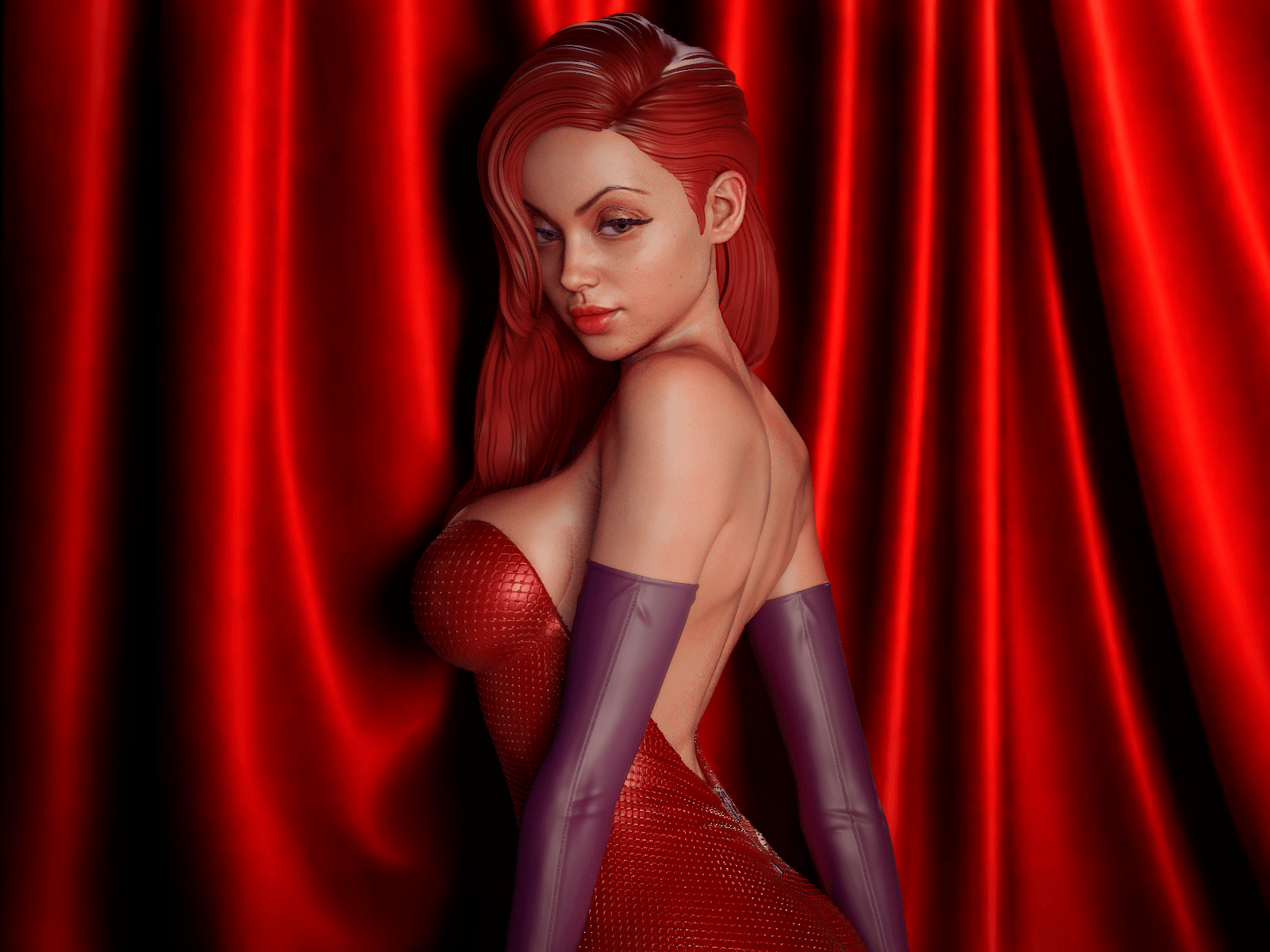 Jessica Rabbit - CA 3D Studios - Dark Forge Arts
