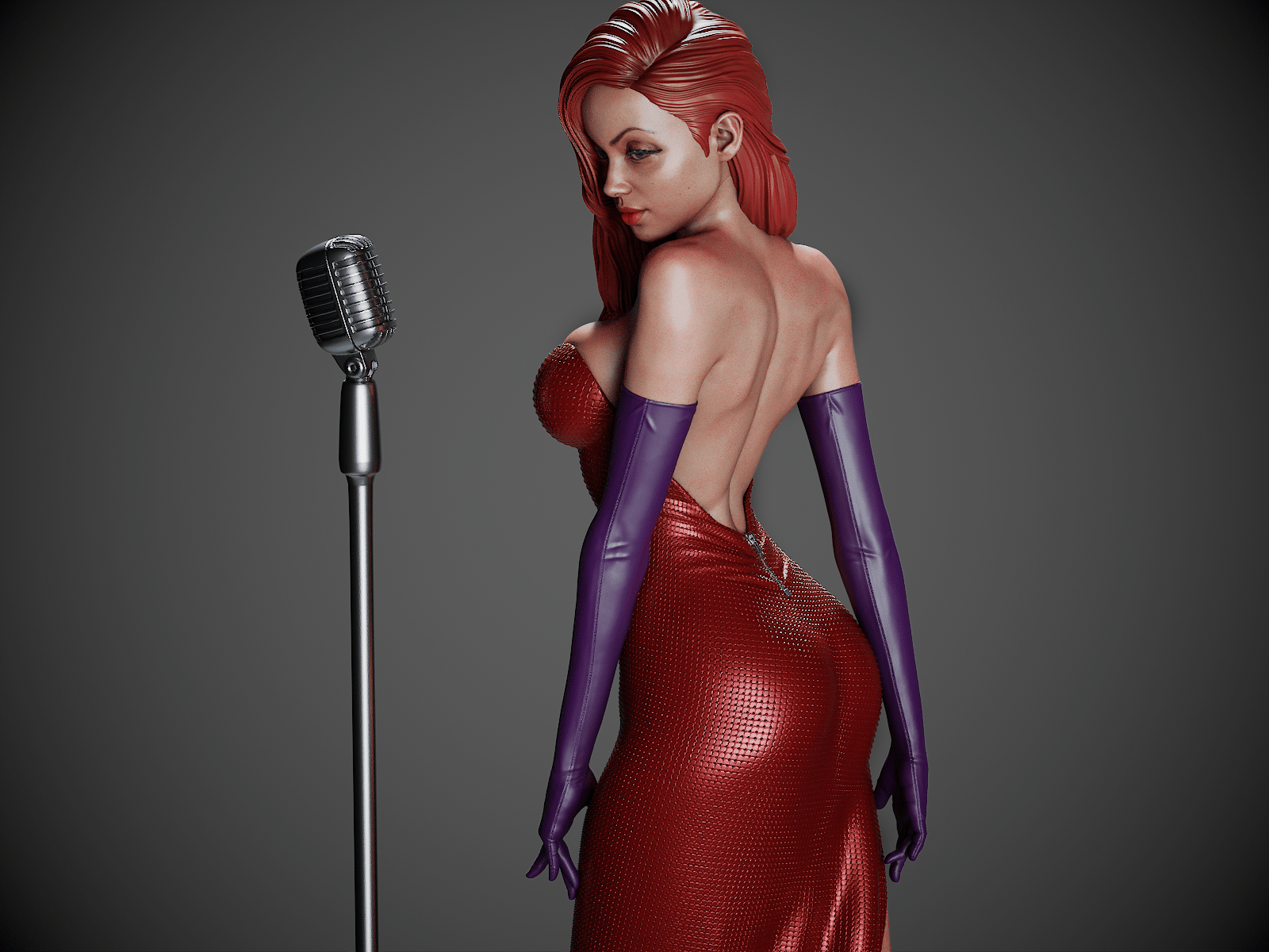 Jessica Rabbit - CA 3D Studios - Dark Forge Arts