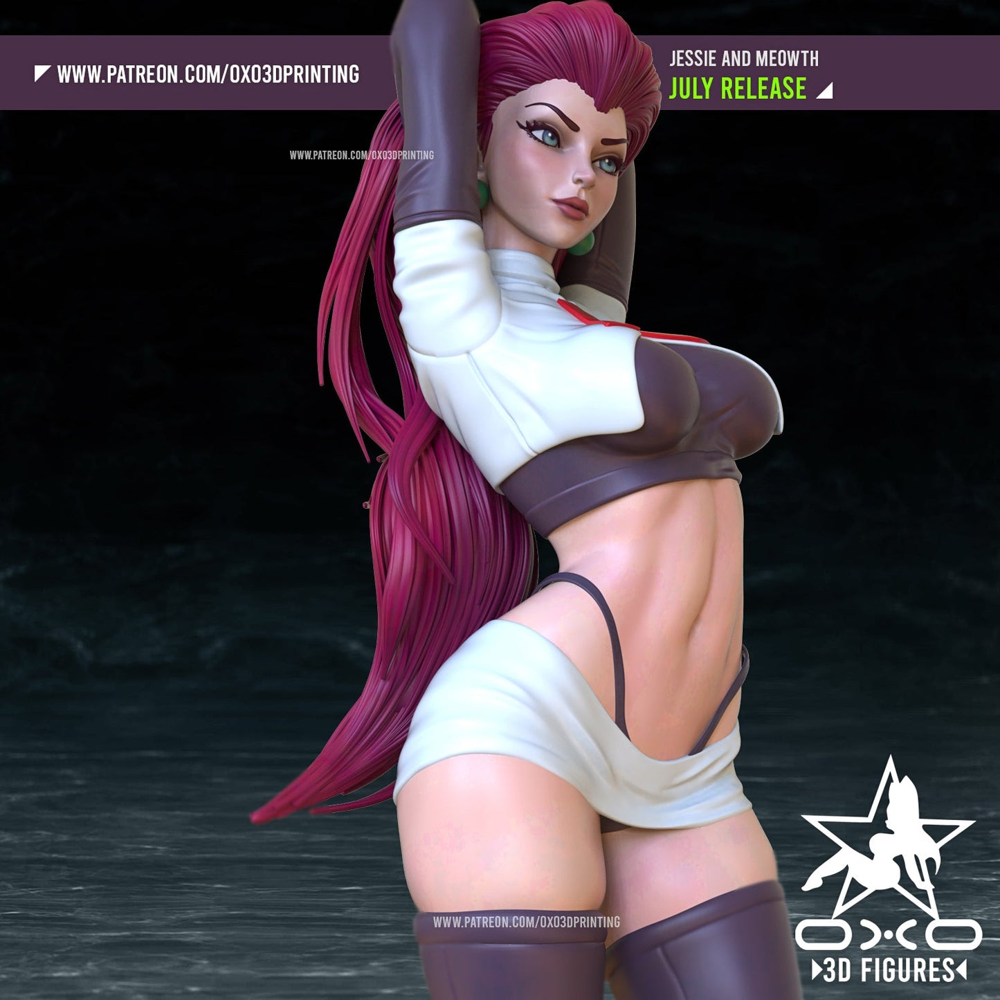 Jessie Pokemon - OXO3D - Dark Forge Arts