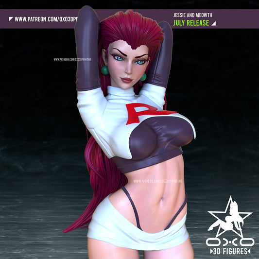 Jessie Pokemon - OXO3D - Dark Forge Arts
