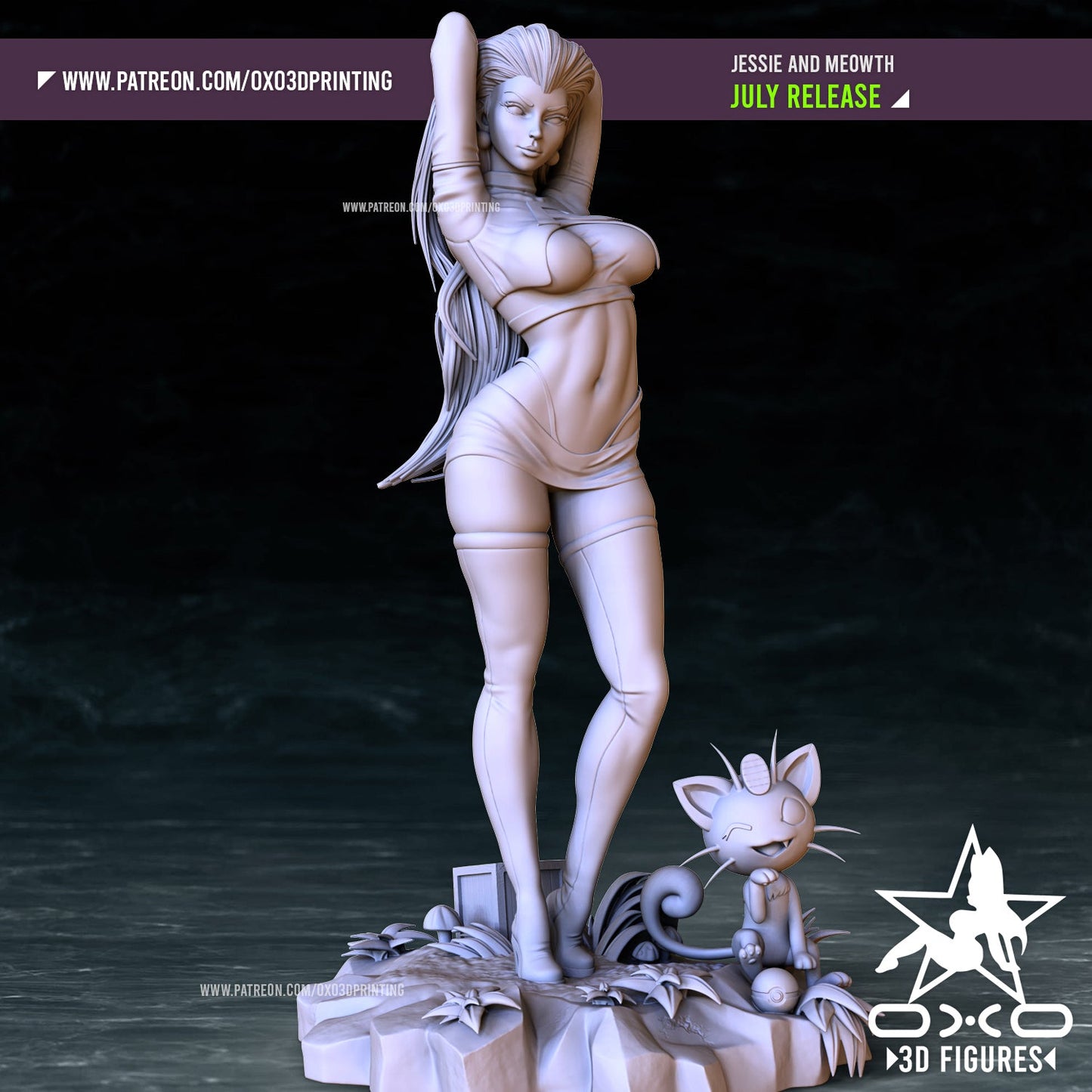 Jessie Pokemon - OXO3D - Dark Forge Arts