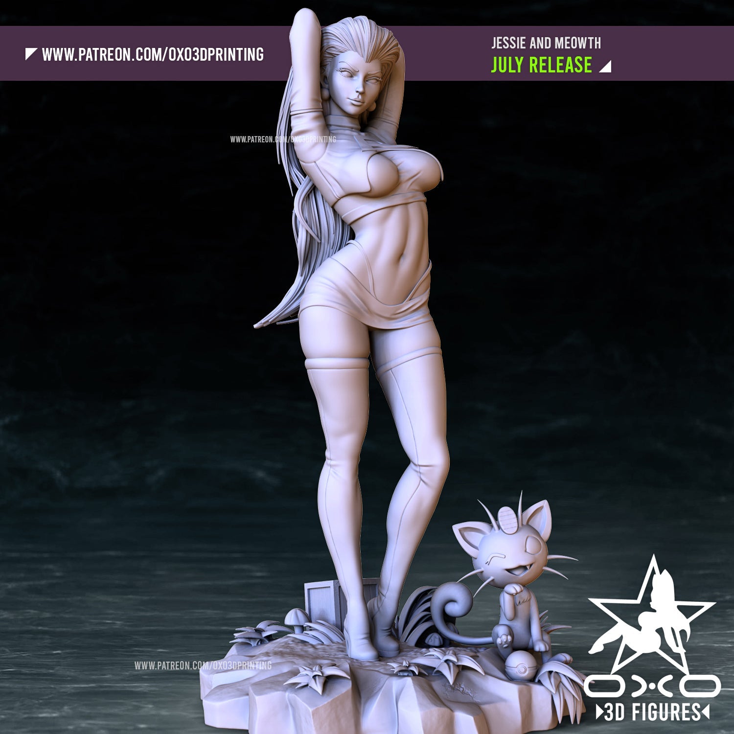 Jessie Pokemon - OXO3D - Dark Forge Arts