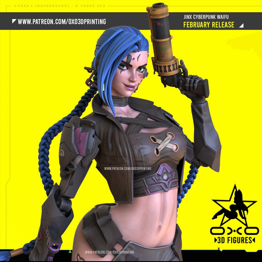 Jinx Cyberpunk - OXO3D - Dark Forge Arts