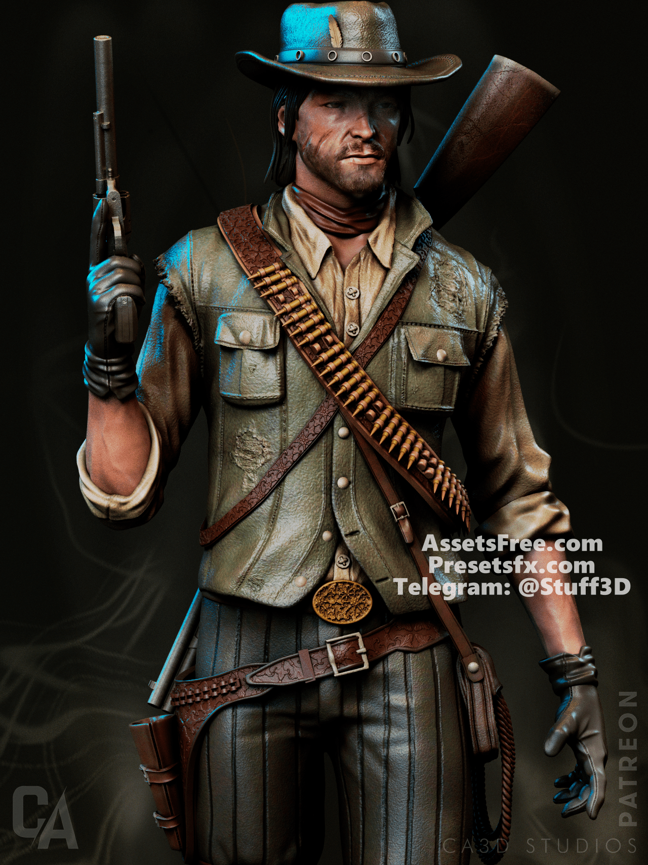 John Marston - CA 3D Studios - Dark Forge Arts