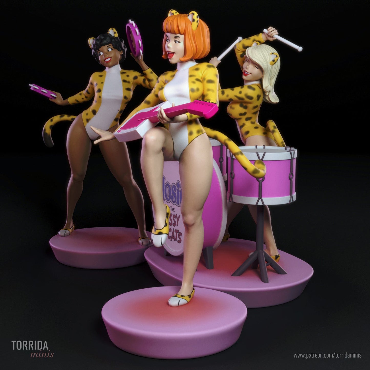 Josie and the Pussycats - Torrida Minis - Dark Forge Arts