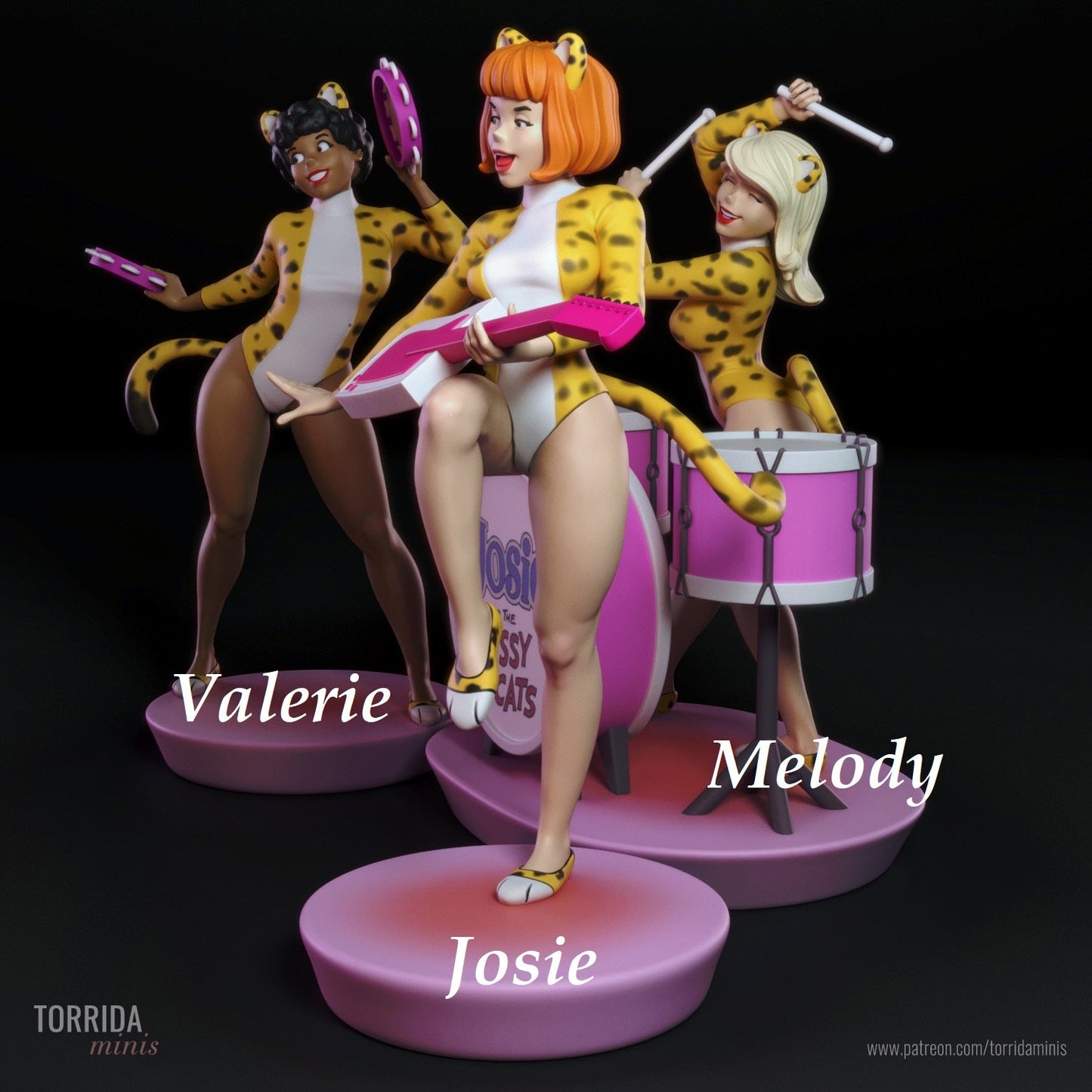 Josie and the Pussycats - Torrida Minis - Dark Forge Arts