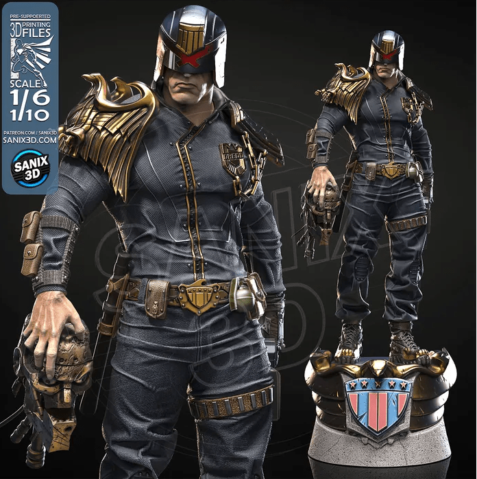 Judge Dredd - Sanix3D - Dark Forge Arts
