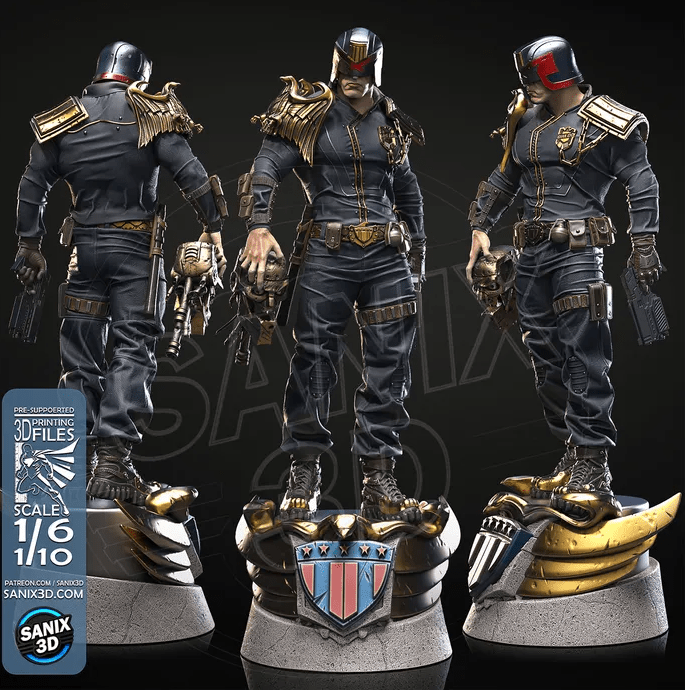 Judge Dredd - Sanix3D - Dark Forge Arts