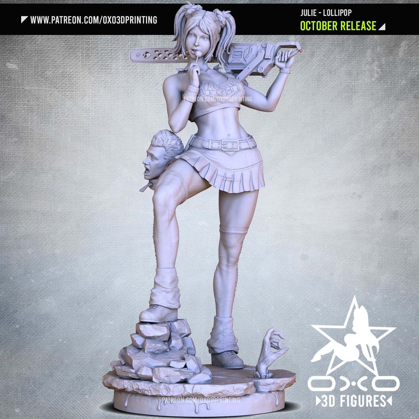 Julie Lollipop Chainsaw - OXO3D - Dark Forge Arts