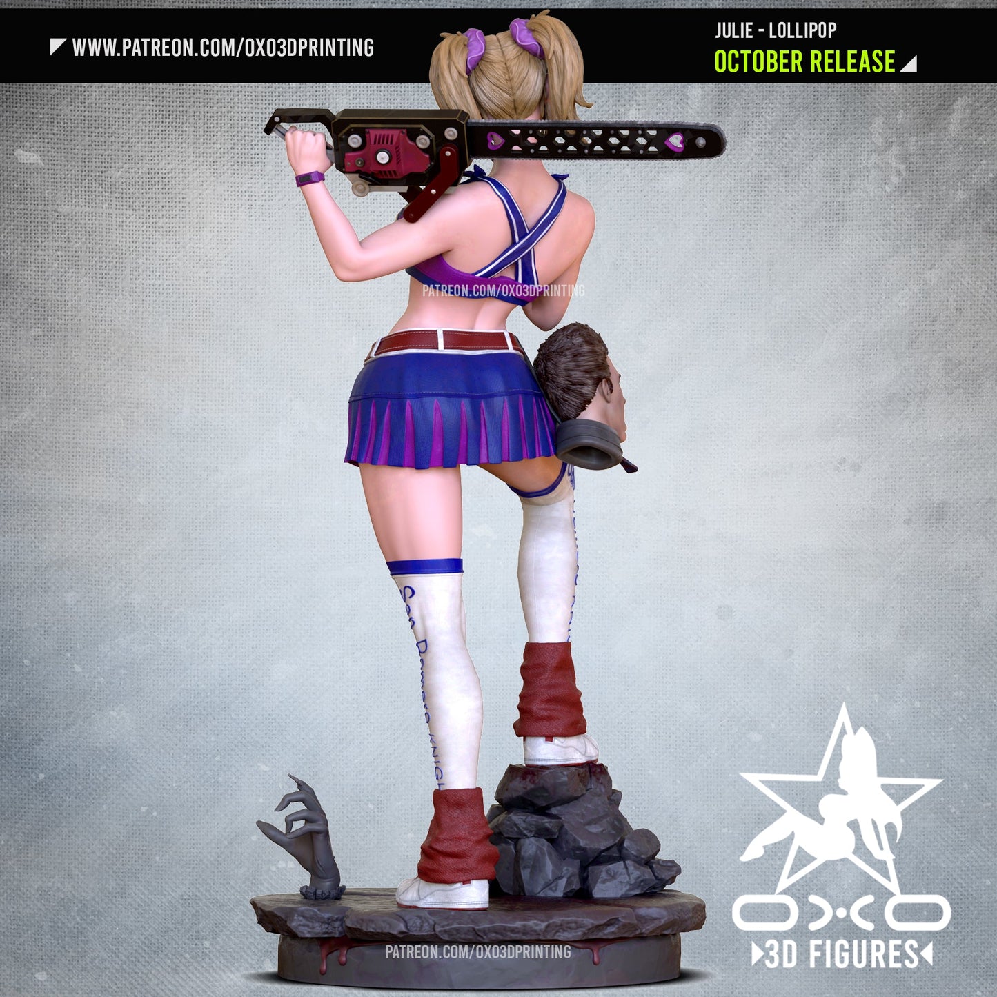 Julie Lollipop Chainsaw - OXO3D - Dark Forge Arts