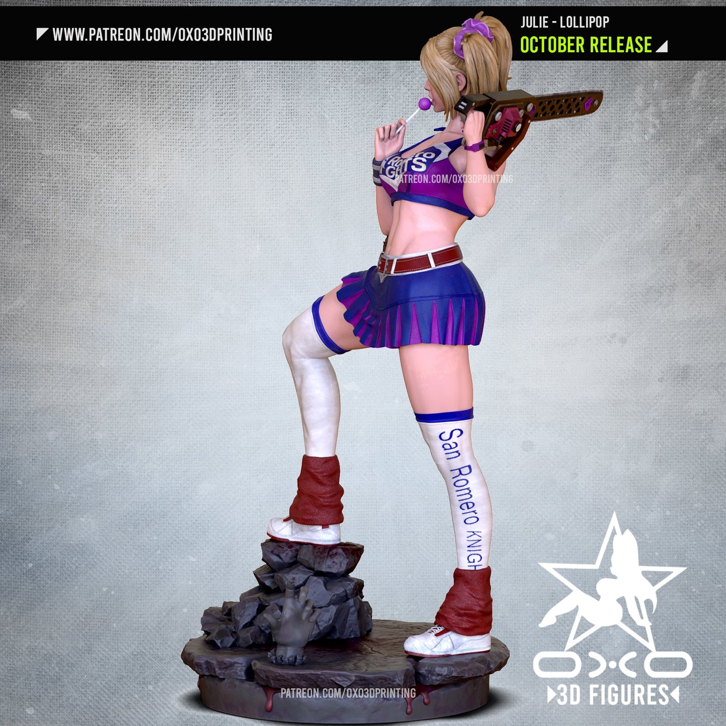 Julie Lollipop Chainsaw - OXO3D - Dark Forge Arts