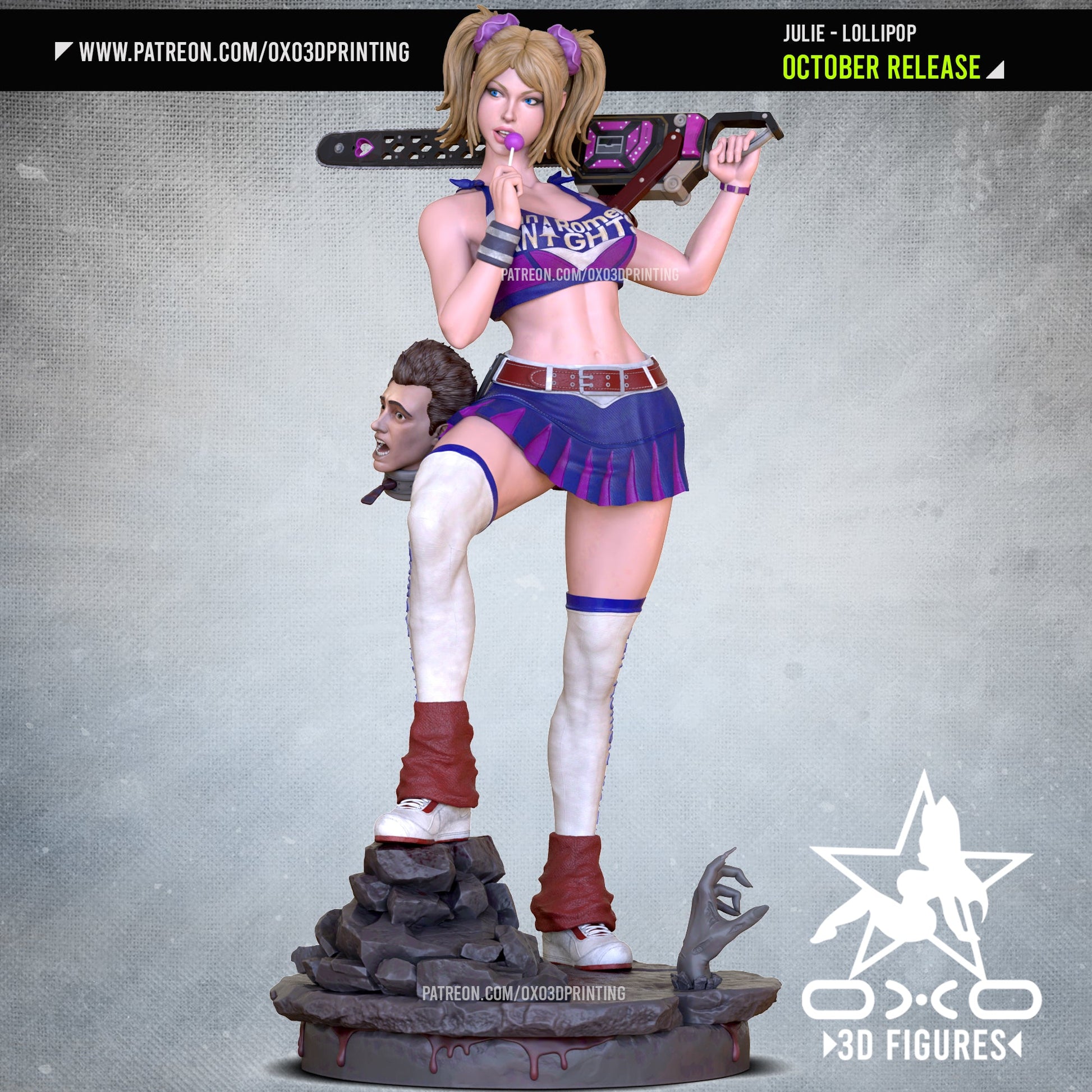 Julie Lollipop Chainsaw - OXO3D - Dark Forge Arts