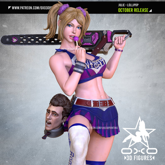 Julie Lollipop Chainsaw - OXO3D - Dark Forge Arts