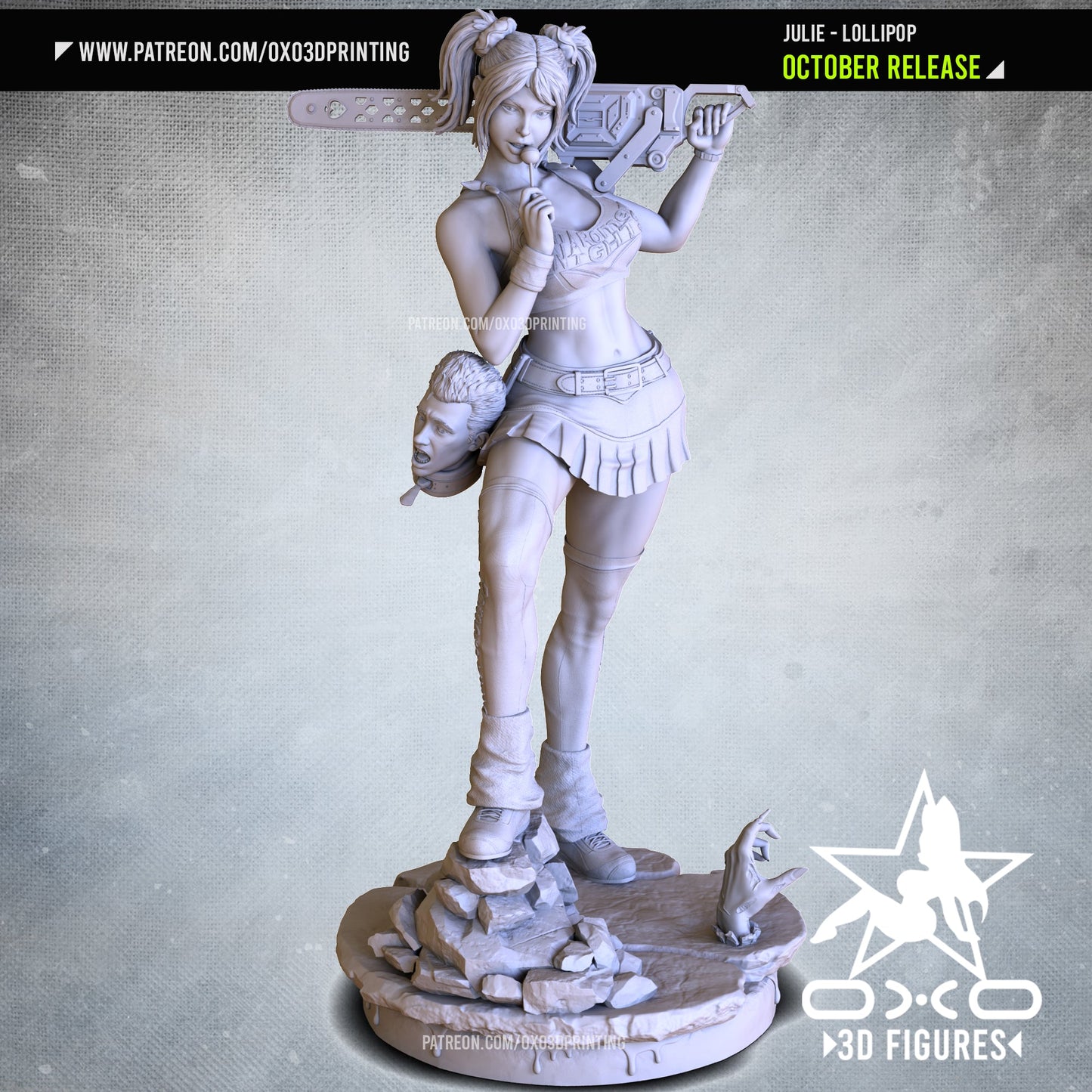 Julie Lollipop Chainsaw - OXO3D - Dark Forge Arts