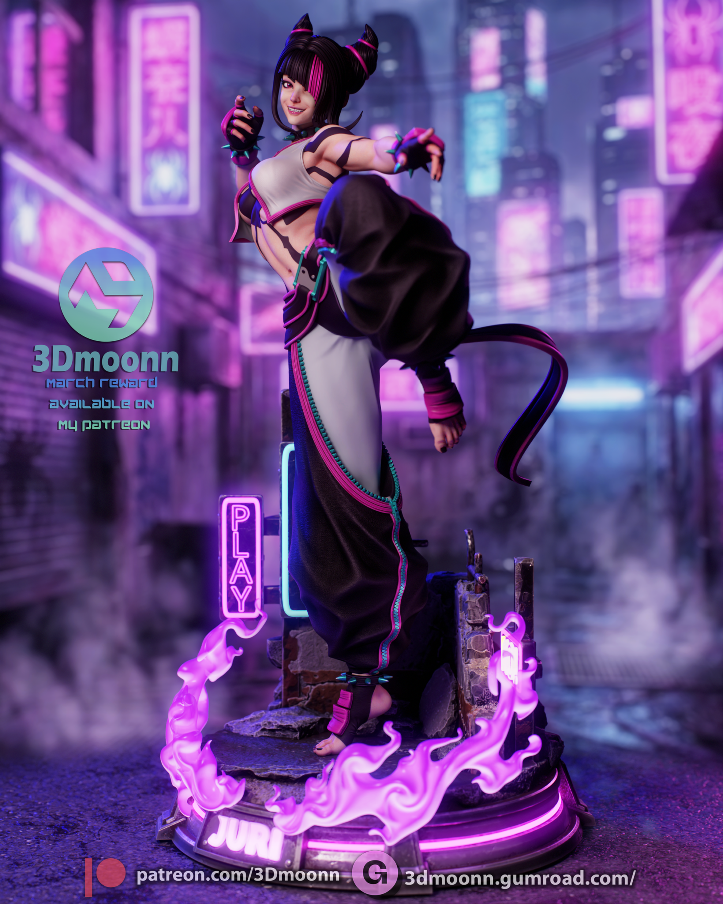 Juri Han - 3DMoonn - Dark Forge Arts