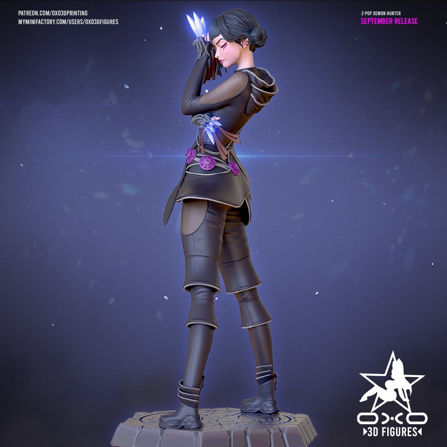 K - pop Demon Hunter Zoey - OXO3D - Dark Forge Arts