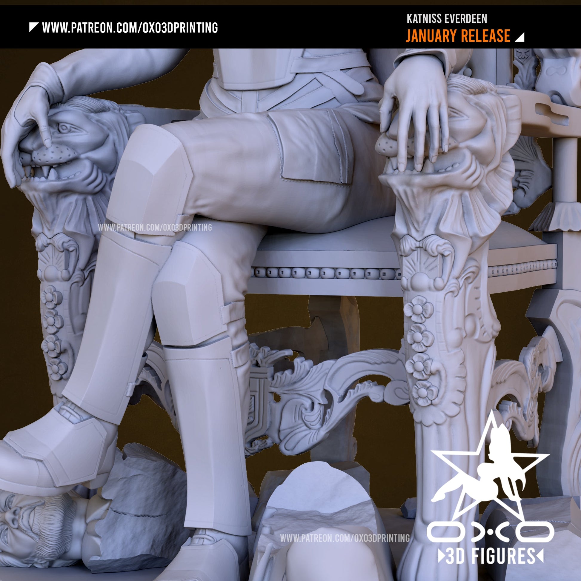Katniss Everdeen - OXO3D - Dark Forge Arts