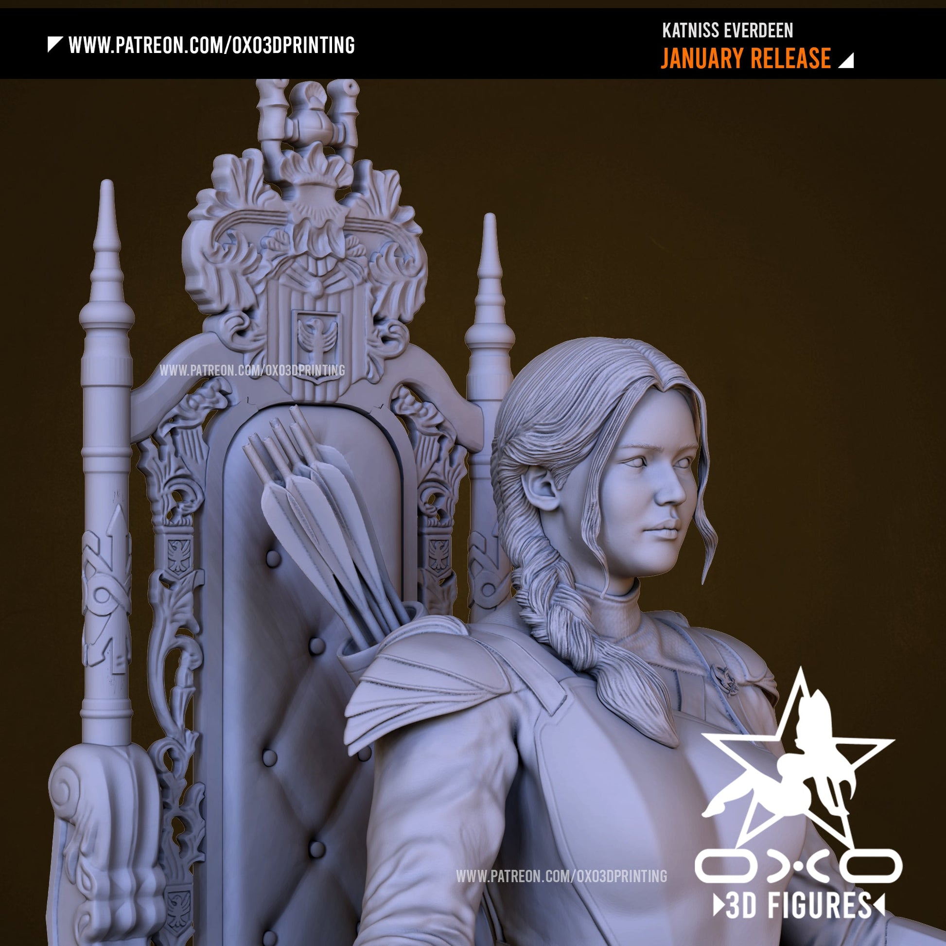 Katniss Everdeen - OXO3D - Dark Forge Arts
