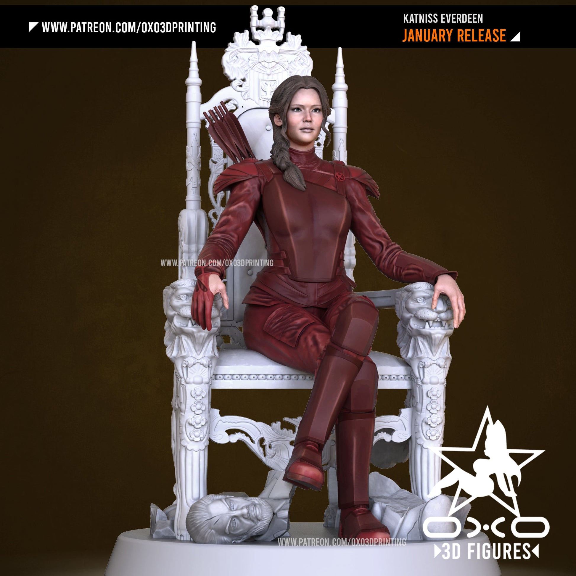 Katniss Everdeen - OXO3D - Dark Forge Arts