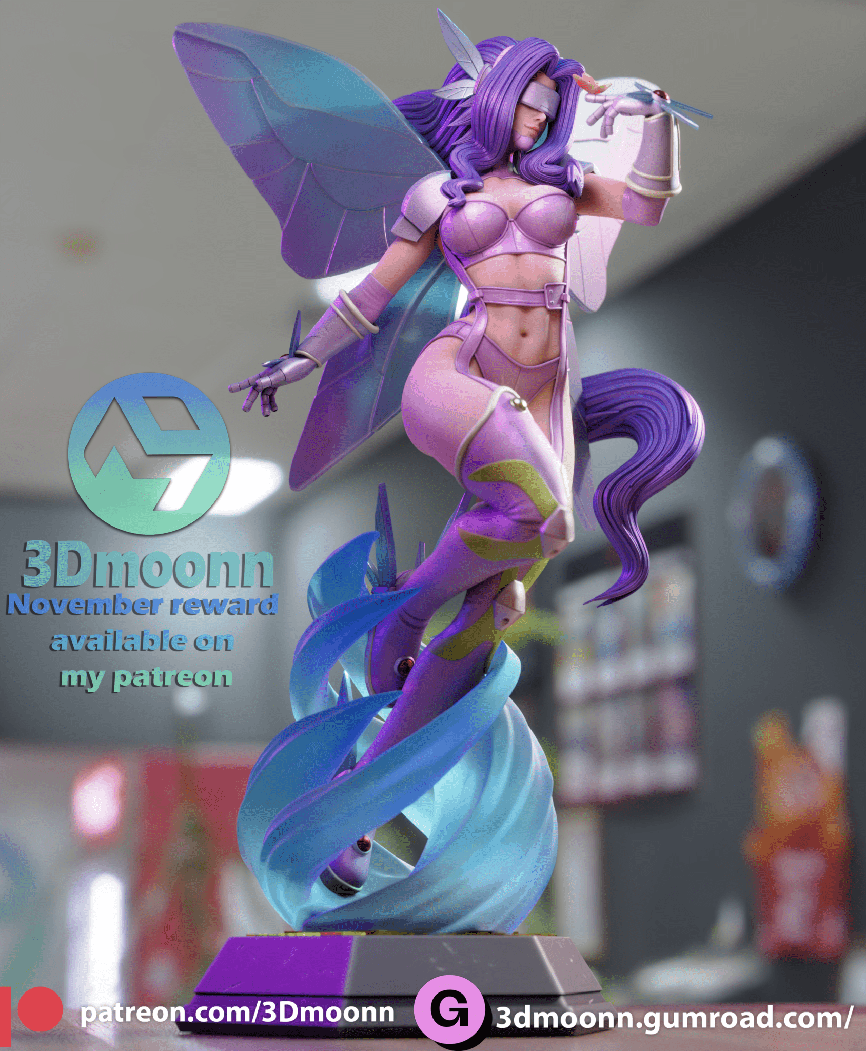 Kazemon - 3DMoonn - Dark Forge Arts