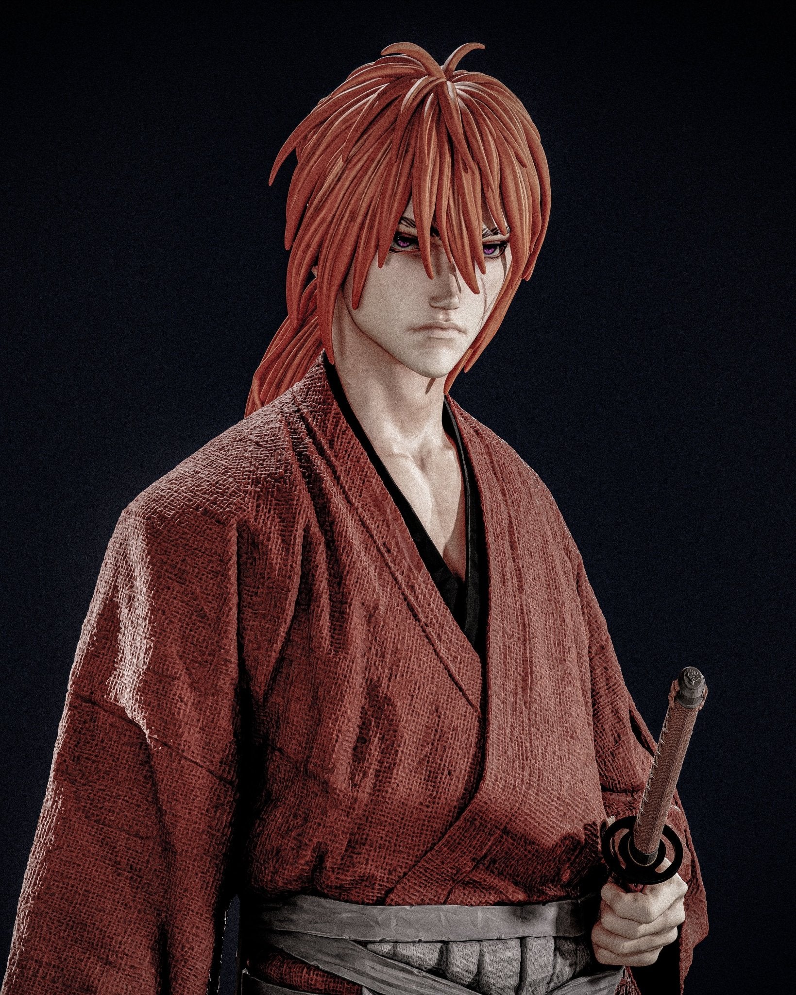 Kenshin Himura - CA 3D Studios - Dark Forge Arts