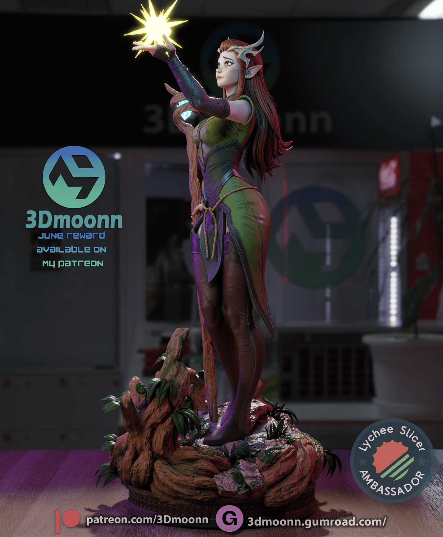 Keyleth - Vox Machina - 3DMoonn - Dark Forge Arts