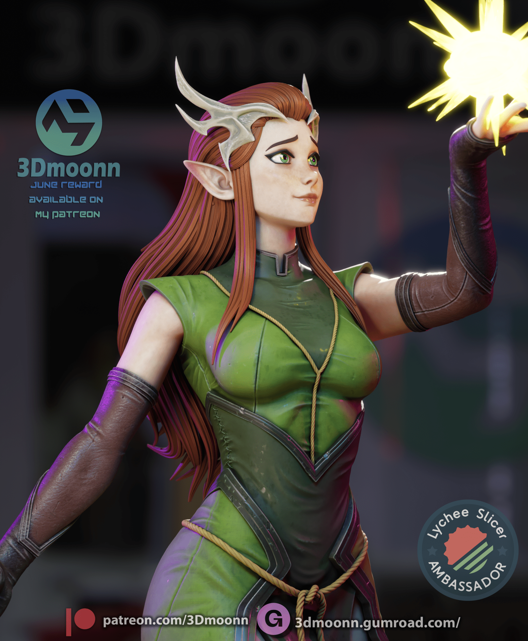 Keyleth - Vox Machina - 3DMoonn - Dark Forge Arts