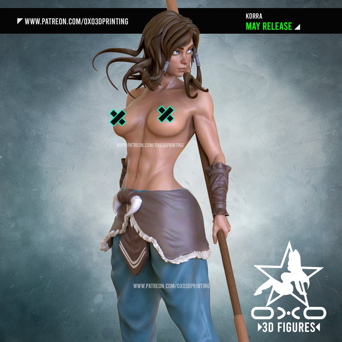 Korra - OXO3D - Dark Forge Arts