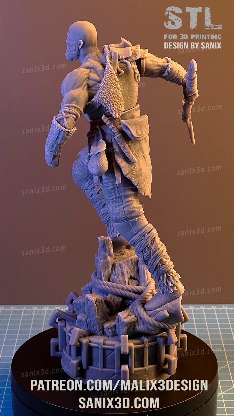 Kratos God Of War - Sanix3D - Dark Forge Arts