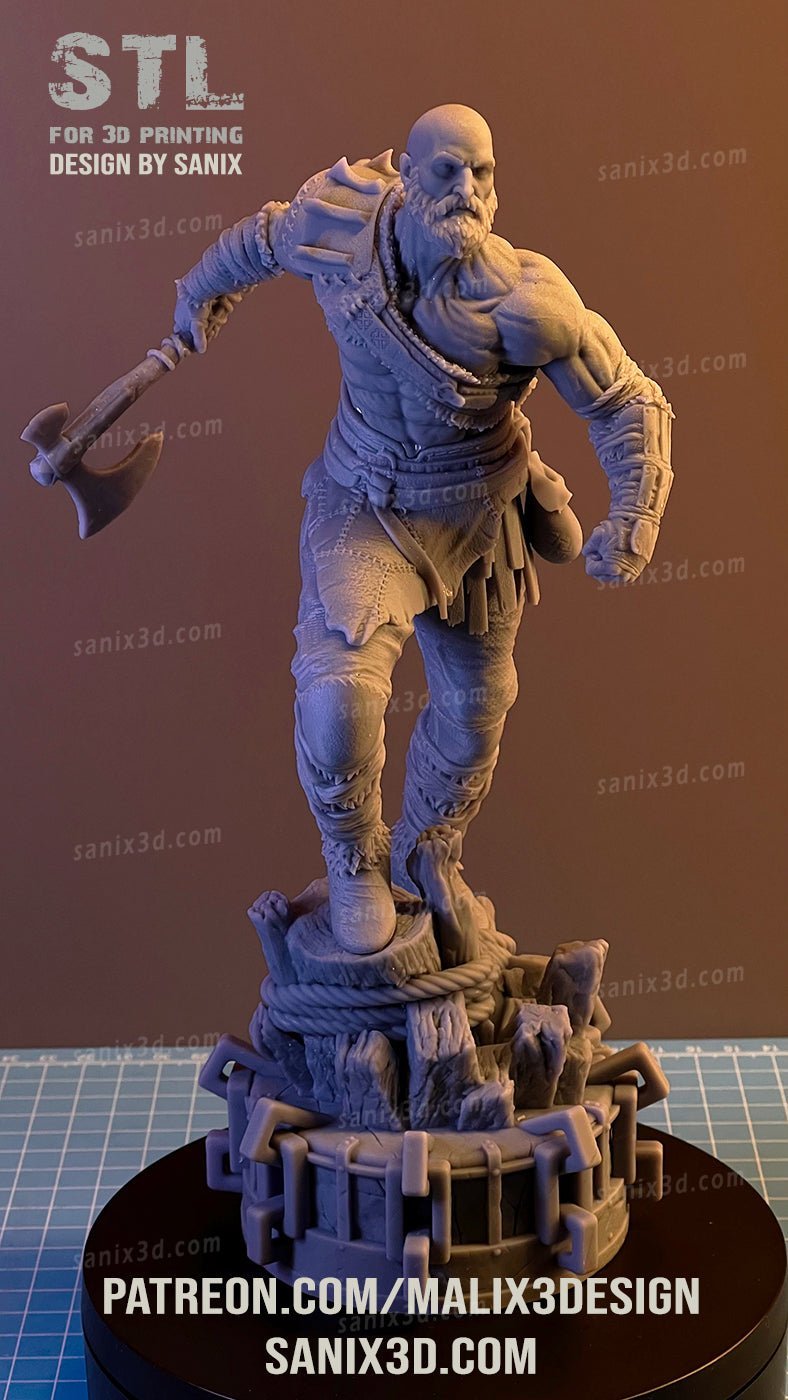 Kratos God Of War - Sanix3D - Dark Forge Arts