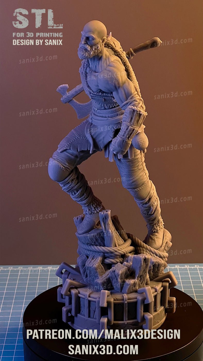 Kratos God Of War - Sanix3D - Dark Forge Arts
