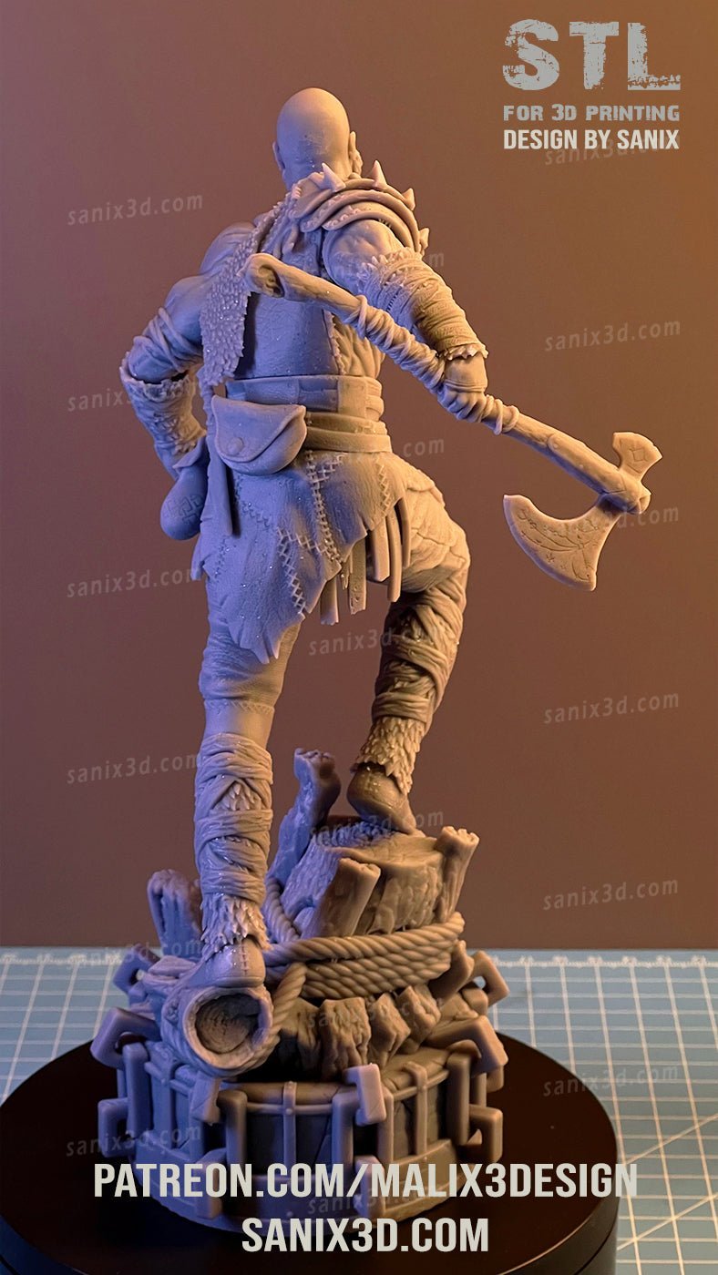 Kratos God Of War - Sanix3D - Dark Forge Arts