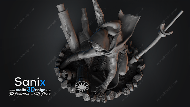 Kylo Ren - Sanix3D - Dark Forge Arts