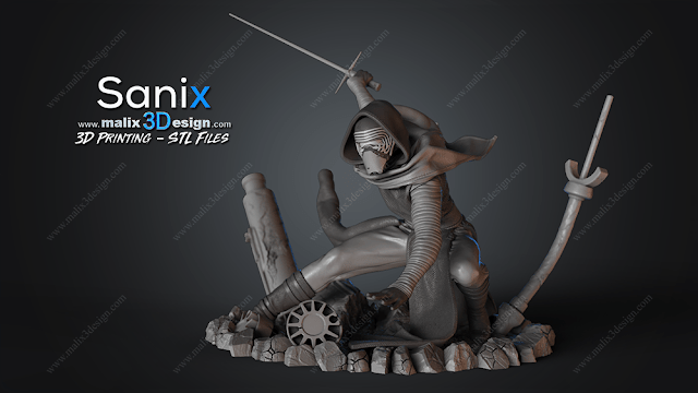 Kylo Ren - Sanix3D - Dark Forge Arts