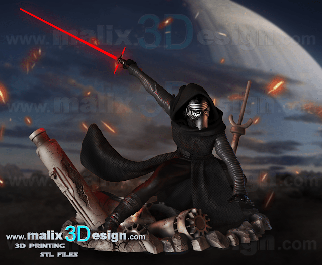 Kylo Ren - Sanix3D - Dark Forge Arts