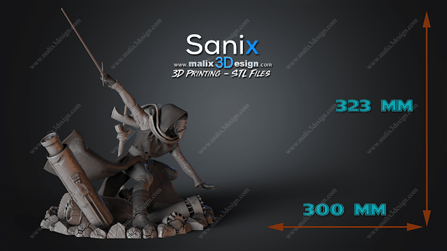 Kylo Ren - Sanix3D - Dark Forge Arts