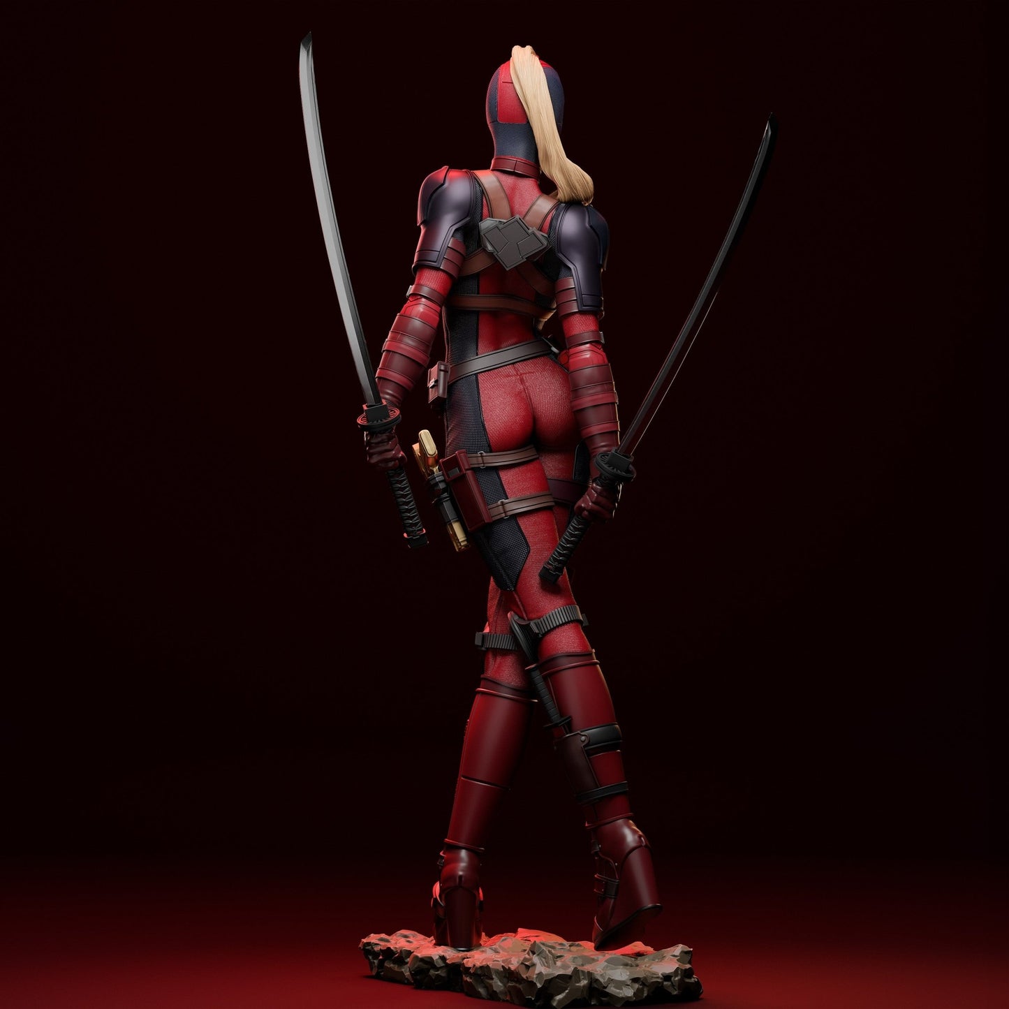Lady Deadpool - Abe3D - Dark Forge Arts