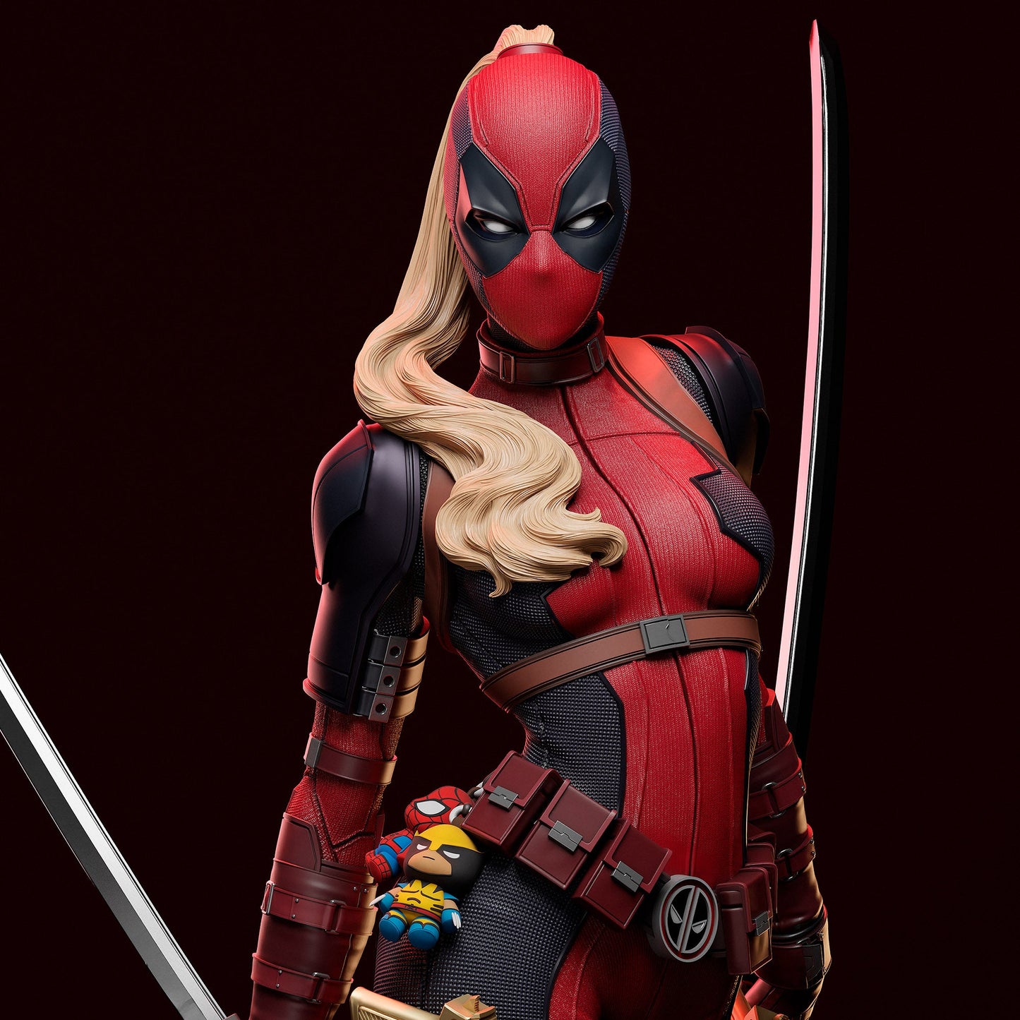 Lady Deadpool - Abe3D - Dark Forge Arts