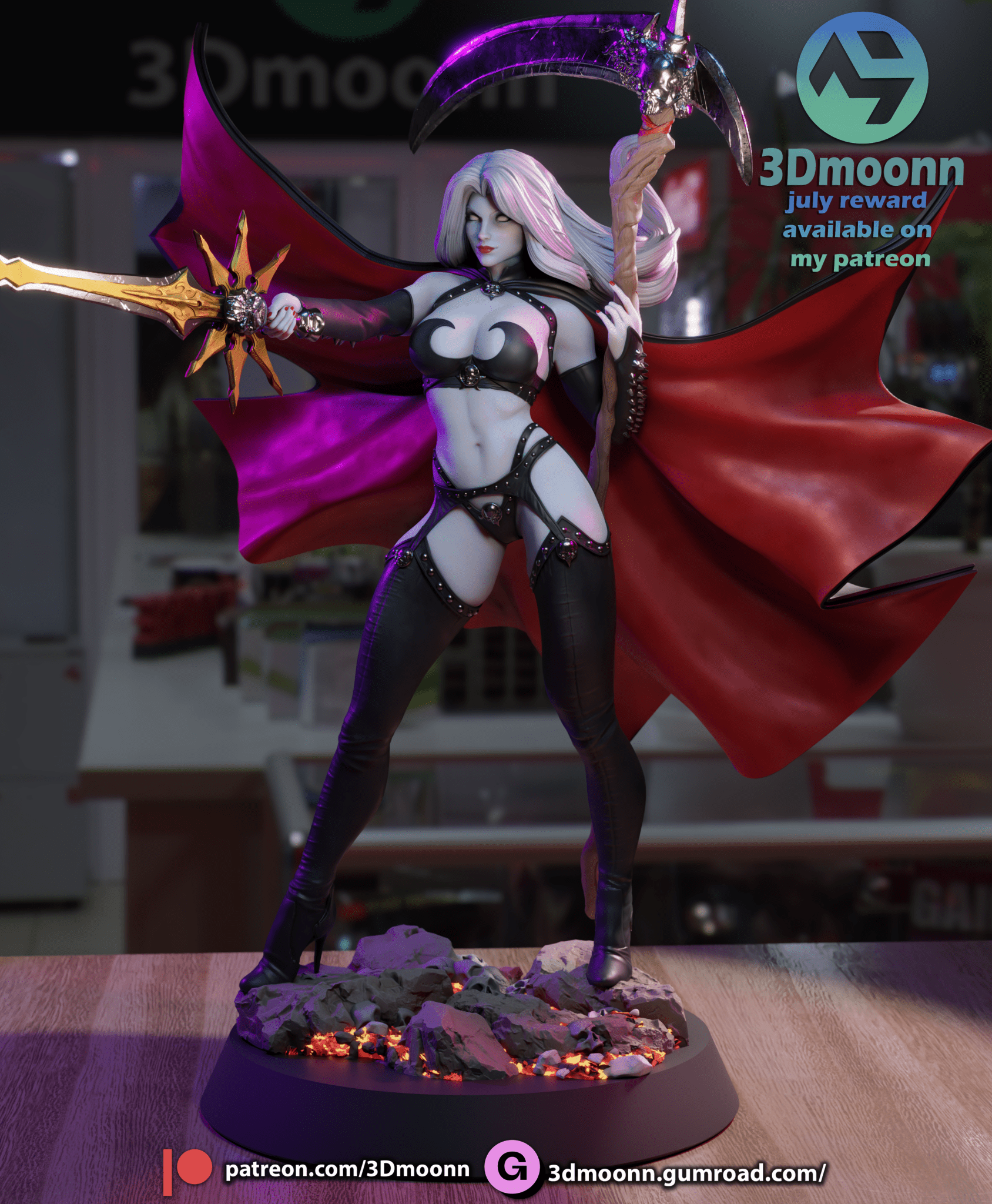 Lady Death - 3DMoonn - Dark Forge Arts