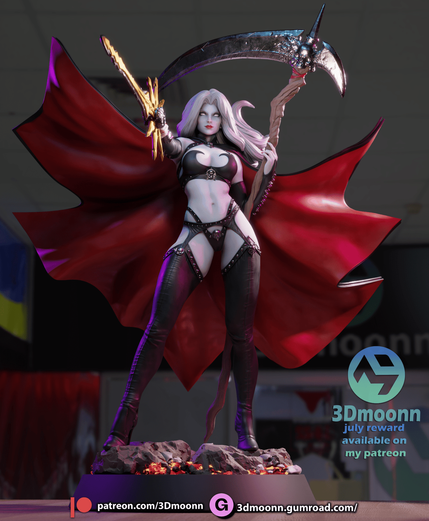 Lady Death - 3DMoonn - Dark Forge Arts