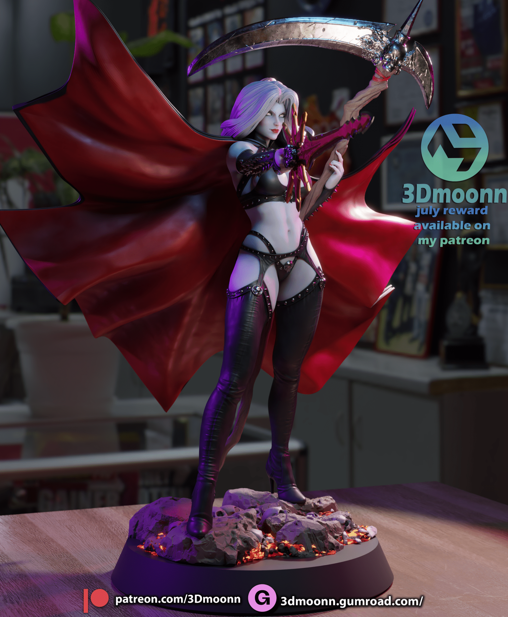 Lady Death - 3DMoonn - Dark Forge Arts