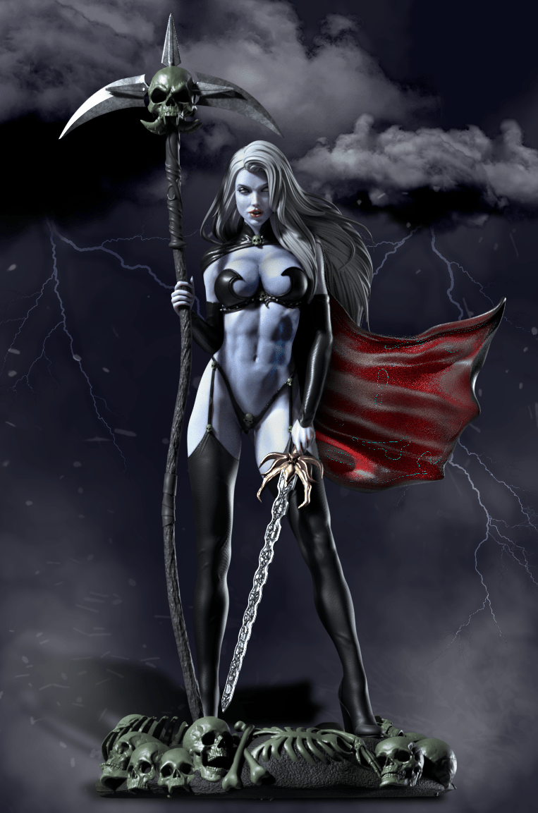 Lady Death - CA 3D Studios - Dark Forge Arts